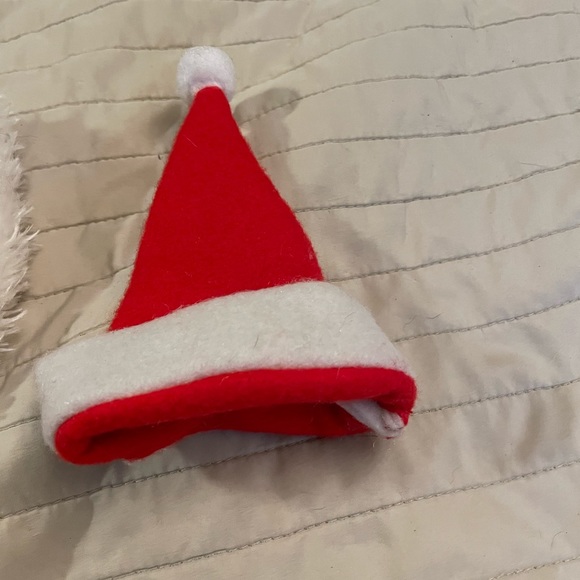 Holiday mrs Claus for cat or dog xxsmall bling collar and hat Christmas - Picture 6 of 7